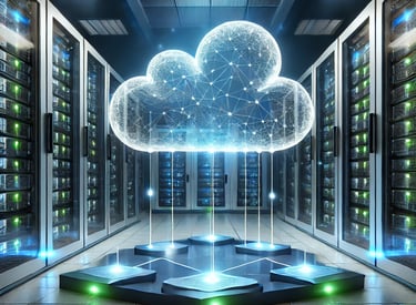 A cloud with a network of connected connections