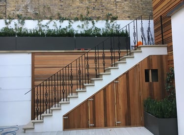 custom design staircase railing