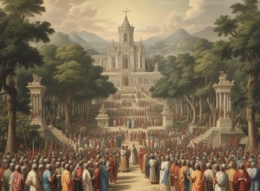 A community event showcasing project results with smiling participants.