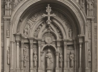 A team brainstorming session with colorful sticky notes on a wall.