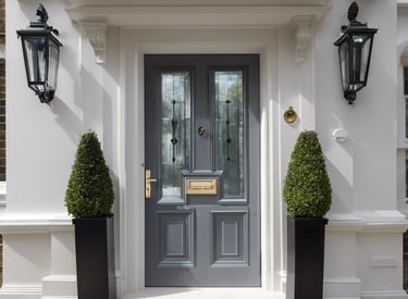 green steel gate