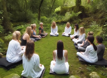 a man sitting in front of a refrigerator