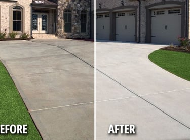 CONCRETE DRIVEWAY PRESSURE CLEANING