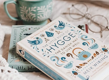 books with nice covers and coffee