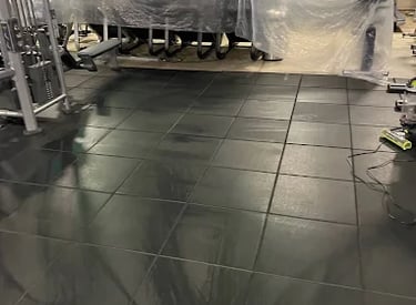 Deep cleaning team scrubbing bathroom tiles in Toronto