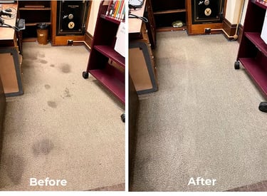 Stain removal from office carpet GTA Toronto