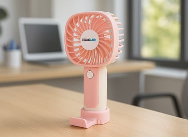 ventilador portatil verano calor de mano recargable tipo c