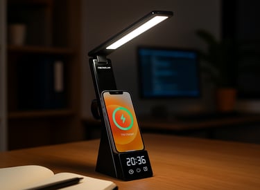 luz cargador lampara inalambrica led carga celular