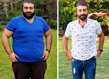 weight loss transformation photo.