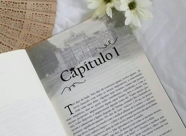 a book with a fanciful and a fanciful fan