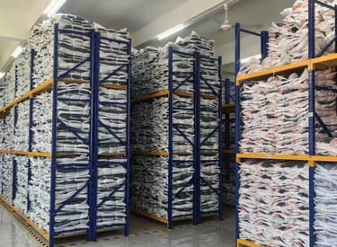 Yuebei’s ODM team discussing fabric selection and design sketches for women’s underwear customizatio