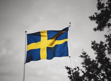 A scenic view of a Swedish manufacturing facility.