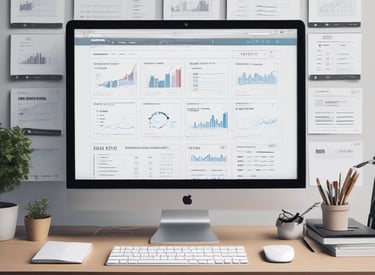 A vibrant graphic showcasing social media platforms and engagement.