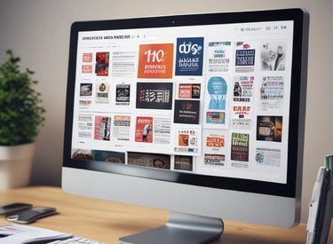 A hand holding up a black card with white text that reads 'creativity doesn't need limits.' The background features an out-of-focus building with tall columns.