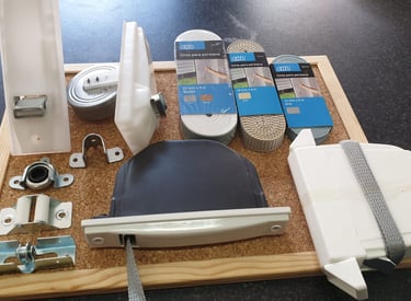 recogedores persiana, cintas persiana y accesorios persiana