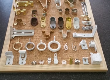 accesorios de cortina, anillas de barra, anillas de cortina, soportes de armario