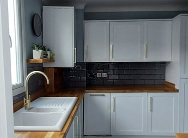 Solid wood worktop