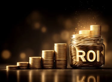 ROI (Retorno Sobre o Investimento) é uma métrica financeira que mede a eficiência de um investimento