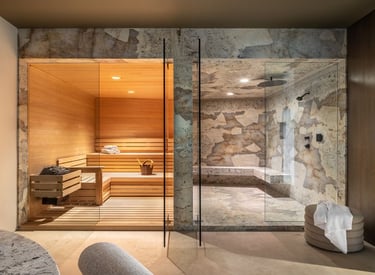 home sauna and steam room