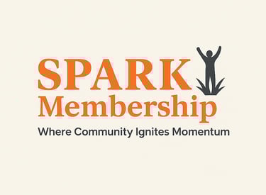 Spark Membership community offering entrepreneur support and creative business growth coaching.