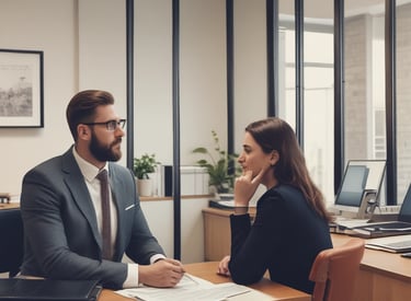 Investor analyzing charts and data on a laptop in a cozy home office.