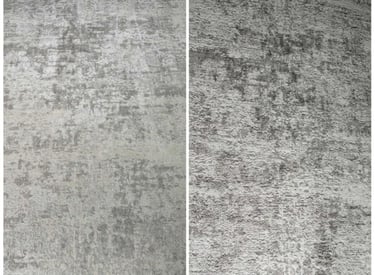 Grey carpet, before and after cleaning