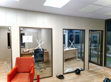 pvc panel installed image in office