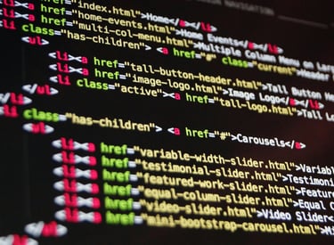 Coding stock image