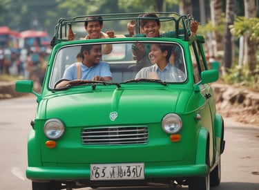 An older person wearing a straw hat, eyeglasses, and a face mask stands holding a cardboard sign with the words 'FAIR PAY' written in bold red letters. There is a subtle pattern on their light-colored shirt, and a couple of police officers are visible in the background against a black iron fence.