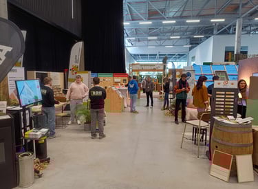 Stand Eco-village gaulois à Belhabitat 2025
