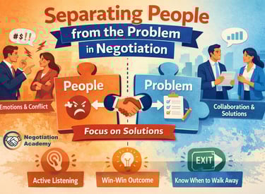 Separate people from the problem