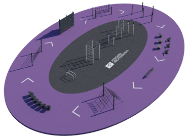 Parcours sportif et ludique pour enfants Kenguru Pro