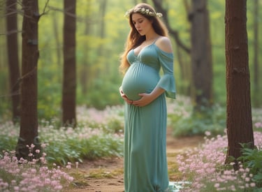 A cheerful family portrait featuring a bearded man with long hair smiling widely, a woman with straight long hair making a playful expression, and a baby with a curious look. They are all dressed in casual attire with light-colored backgrounds suggesting an indoor setting.