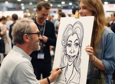 A hand holds a black business card with white text reading 'FORTY TWO Strategy Innovation Design' against a blurred urban skyline backdrop. The sky is clear and blue, suggesting a bright day.