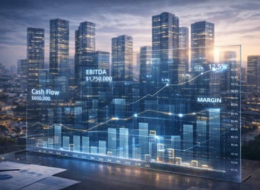 Деловой центр Варшавы с показателями EBITDA и Cash Flow. Концепция оцифровки бизнес-модели в Польше