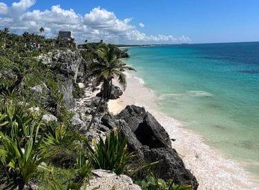 mexico tulum playa ruinas beach