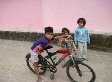 boy on the cycle