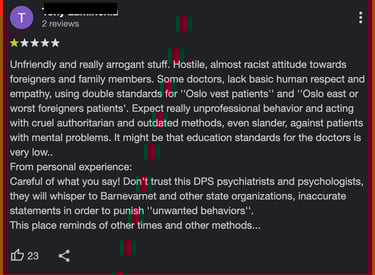 dps,psykiatrisk-avdeling-vinderen,Sidsel Onstad,Simona Eskeland,Kari Helene Winger,Statsforvalteren