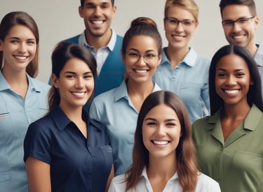 A person wearing a yellow uniform with green accents and a face mask stands in a store environment holding a smartphone displaying a logo. They have a lanyard with an ID card around their neck. To the side, a bright yellow banner promotes a shopping concept with the 'BIP BIP' logo and text in another language along with English, mentioning 'The ease of shopping anytime anywhere'. 'Tops market' is highlighted at the bottom of the banner.