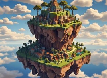 A challenging survival scenario in Minecraft.