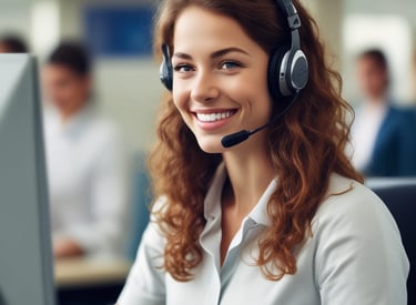 A healthcare consultant discussing strategies with a client.