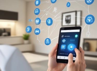 A modern home theater setup with a large screen and comfortable seating.