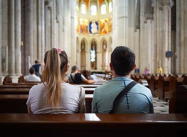 couple in church