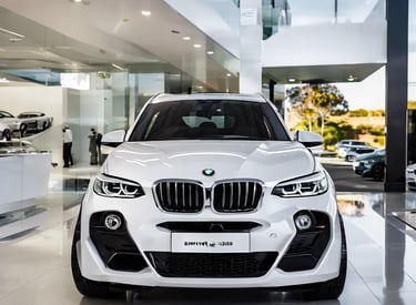 white vehicle parks on road during daytime