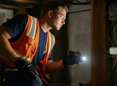 Inspections for electrical in crawl space
