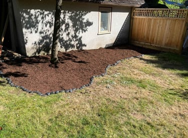 Light Brown Mulched Bed