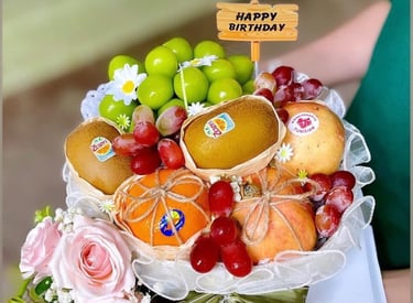 hoa quả nhập khẩu giỏ hoa Thảo Nhi Flower tại thuận an và thủ dầu một