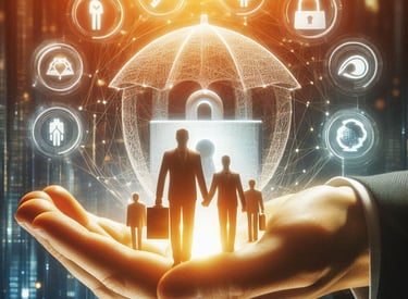 a person holding a hand of a colleague moving to security