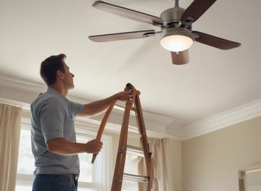 A handyman fixing a kitchen sink with tools spread out on a wooden countertop.