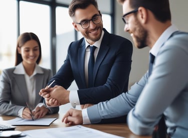 A dockside scene featuring a ship named CANONBAR moored alongside a quay. Workers are engaged in unloading large bundles from the ship onto trucks waiting on the dock. The trucks have visible company logos, and several workers are moving about or supervising the operations.